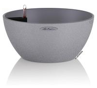 Pot de plante Pot à réserve d'eau - Gris pierre - 40 cm - Pour intérieur et extérieur