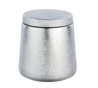 Pot de rangement salle de bain design Glimma - Argent