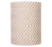 Pot de salle de bain - Porte-verre à brosse à dents - Plastique 11,5 cm - Range-brosses - Motif en zigzag - Beige