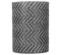 Pot de salle de bain - Pot à brosses à dents / Support - 11,5 cm - Plastique - Motif en zigzag - Gris