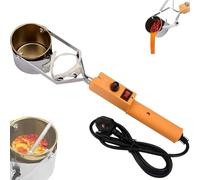 Pot de soudure électrique portable à température réglable de 450 ℃ avec poignée, creuset à souder portable pour projets de bricolage et réparations