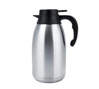 Pot d'eau d'acier inoxydable, pot d'eau isolé sous vide Pot d'eau de thé de café de Thermos d'acier inoxydable thermos café thermos alimentaire chaud (2L)