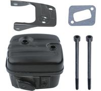 Pot d'échappement pour Husqvarna 346XP 340 345 351 353 Tronçonneuse, ADEFOL Silencieux d'échappement Pièces de Rechange Échappement + Joint + Support + Vis Kit Accessoire