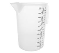 Pot Doseur avec Couvercle 5,0 L en Pp, Grosse Capacité | Transparence Nette, Échelle Précise, Qualité Alimentaire, pour Cuisines Ouvertes et Préparations en Vrac