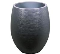 Pot Egg Graphit Haut - Anthracite - 50x60cm 53l - Eda Plastiques - Intérieur Et Extérieur