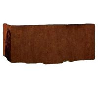 Pot en acier Corten, dimensions 62 x 30 x 29 cm, finition rouille, adapté pour une utilisation intérieure et extérieure, matériau durable, léger