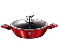 BerlingerHaus Faitout BH-1263 Aluminium forgé 28 cm Système Turbo Induction Burgundy Metallic Line