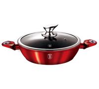 BerlingerHaus Faitout BH-1263 Aluminium forgé 28 cm Système Turbo Induction Burgundy Metallic Line