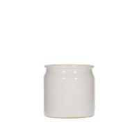 Pot en grès 160 ml, céramique, blanc, ouverture : liège