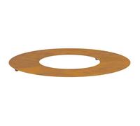 vidaXL adapté pour anneau d'arbre plat Marron Ø30 / 60 cm Acier patiné