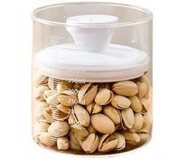 Pot Grains Café Verre Borosilicate Étanche(600ml) | Technologie pour sous pour vide, pour pompe manuelle, bouche large, verre transparent, garde arôme intact