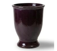 Pot grande taille d'extérieur ARTHUR 55x69cm violet clair, fait main en terre cuite émaillée, résistant au gel