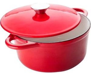 Pot Ibili-Cocotte, en fonte émaillée, 24 x 11,5 cm, rouge