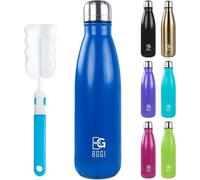 Pot isotherme à double paroi bleu, 500 ml, gourde pour enfants, gobelet sans BPA pour le sport et les activités de plein air, 500 ml.