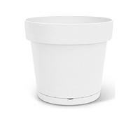 Pot de fleurs avec réserve rond - GARDEN ID - Glamour - Ø 50 - 47 L - H 43 cm - Blanc