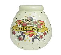 Pot of Dreams House Tirelire en céramique Peinte à la Main en céramique de Couleur Beige | Cadeau décoratif Parfait et économiseur pour Fonds de Tatouage