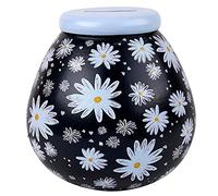 Pot Of Dreams Tirelire en céramique Peinte à la Main en Forme de Marguerite pour Enfants | Eco Freindly & Recyclable | Cadeau décoratif et économisez pour Les Anniversaires et Les Vacances | Taille
