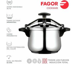 Pot Pompe Inox 4l Fagor Conservation Sous Vide Prolongée - Fagor