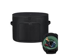 Pot porte-tuyau d'arrosage de jardin, sac de rangement pour tuyau d'eau avec trous de drainage, boîte de rangement discrète pour tuyaux d'arrosage, organisateur d'outils, seau d'accessoires de
