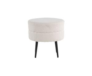 Pot pouf Ø40cm blanc.