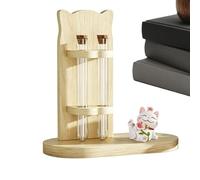 Pot pour moustaches de chat | Conteneur de rangement décoratif à double tube avec bouchon en | Porte de chat | Convient pour voiture, jardin, bureau, animaux domestiques, intérieur