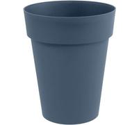 Pot rond EDA Toscane, Ø 44 cm, 50 L, pré-percé, hauteur 53 cm, bleu jean