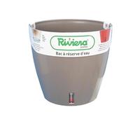 RiViERA pot rond en plastique Eva Nouveau Ø 46 cm 49 L Taupe