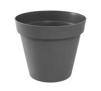 Pot Rond Toscane - 25x20.6cm - 6l - Anthracite - Eda Plastiques