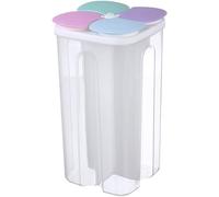 Pot Scellé À 4 Grilles, Boîte De Stockage De Céréales, Boîte De Conservation Fraîche, Conteneur De Stockage des Aliments pour Céréales Céréales Diverses
