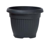 Pot de fleurs - Prosperplast - Terra - Anthracite - 45 cm diamètre - 35 cm hauteur - 27 L capacité - Résistant aux UV