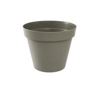 EDA Pot de fleur Toscane Rond Ø 60 x H 47 cm 76 L Intérieur/Extérieur Taupe