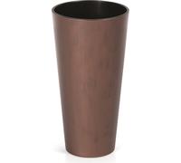 Pot TUBUS Slim Corten avec insert, 400x762 mm, aspect cuivre