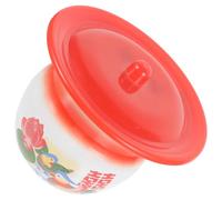 Pot Urinoir Rétro pour Garçon Fille en Fer avec Couvercle, Bassin Rond | Surface Lisse, Base Stable, Isolation des Odeurs, Adapté à L’apprentissage Propreté, Maison ou Voyage