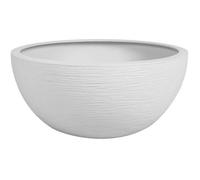 Pot vasque Ø 30 cm - EDA - Graphit Up - 5,5 L - Intérieur/ Extérieur - Décor Graphique - Ø 29,5 x H. 12 cm - Blanc Cérusé