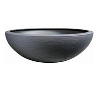 Pot vasque Ø 59 cm - EDA - Graphit UP - 39 L - Intérieur/ Extérieur - Décor Graphique - Ø 59 x H. 21 cm - Gris Anthracite