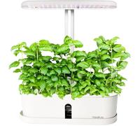 Potager Intérieur Hydroponique ""Smart Garden"" Prêt à Pousser, 10 Pousses avec LED, Minuterie et Pompe à Eau .