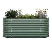 Potager Surélevé Blumfeldt High Grow de 200 x 80 x 100 cm en tôle d'acier ondulée