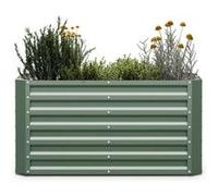 Potager Surélevé Blumfeldt High Grow Straight de 120 x 60 x 60 cm en tôle d'acier ondulée