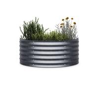 Blumfeldt Curvbox 105x60x43 cm Carré potager Argent