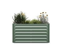 Blumfeldt Jardinière Surélevée High Grow Straight, 575L en Acier Galvumé Résistant à la Rouille & Gel, Montage Facile, Hauteur Ergonomique 60cm pour Fleurs, Herbes & Légumes – Jardiniere Exterieur
