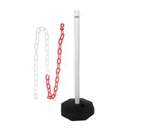 Poteau de Barrière de Sécurité Routière en Pe, Modèle à Eau | Guidage Trafic, Installation pour Allée et Chaîne de Sécurité, Base Remplissable, Usage Extérieur