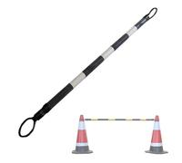 Poteau de barrière de sécurité télescopique réglable, cône de signalisation réfléchissant de 1,2 à 2 m, Dispositif de contrôle des foules Multicolore pour Une visibilité Accrue - 1 pièce