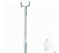 Poteau de Corde à Linge télescopique, Cintre à vêtements en Aluminium à tiges rétractables, Fourchette à vêtements réglable à tiges rétractables avec Cintre cintres à tuyaux en