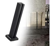 Poteau de Garde-Corps de Balcon en Acier Inoxydable, Balustrade en Verre à Bord Arrondi de 85 cm avec Plaque de Base, Design Moderne pour barrières extérieures, Solution de sécurit