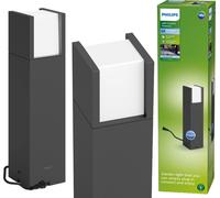 Poteau de jardin LED LV ARBOUR 6W 4000K 660lm IP44 40cm 12V anthracite Philips
