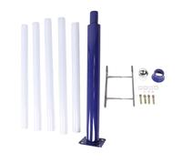 Poteau de lampadaire solaire lampadaire extérieur luminaire pôle kit de poteau lumineux divisé en métal avec 6 sections conception détachable pour cour parking jardin construction