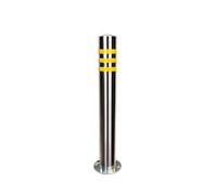 Poteau De Stationnement, Borne en Acier, Barrière De Stationnement avec Bande Réfléchissante, Panneau D'avertissement pour Allée, Borne De Stationnement Po, 5pcs, 23.6 * 2.9IN(60 * 7.6CM)