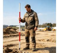 Poteau en aluminium pour l'estimation de la hauteur et le marquage | Perche de sondage pliable pour une mesure précise de la hauteur de l'arbre dans des conditions extérieures difficiles