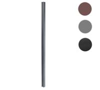 Poteau En Aluminium Sarthe Clôture Wpc, Poteau Pilier, Système Enfichable 98cm, Anthracite Gris