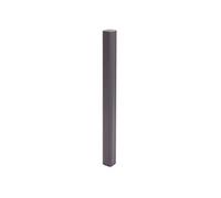 Mendler Poteau en Aluminium Sarthe clôture WPC, système enfichable - 98cm, Gris